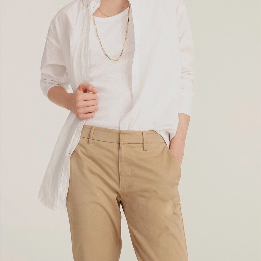 J.Crew Slim Boyfriend Chino Pants NWT Beige Size 24, 30 - Picture 3 of 10